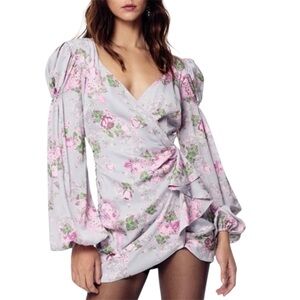 NWT For Love And Lemons Jardin Floral Mini Dress